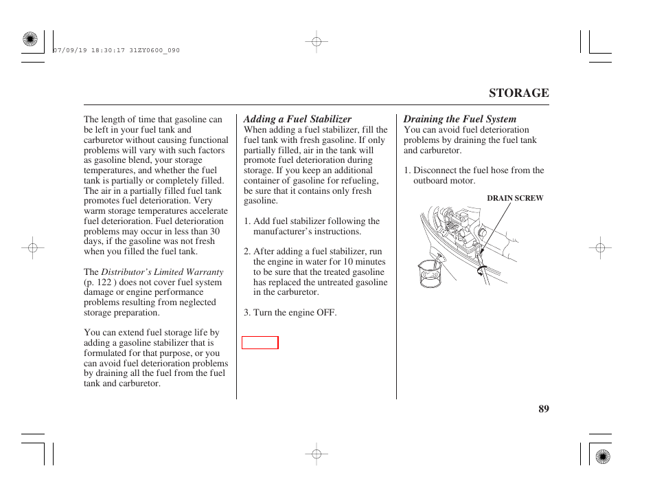 HONDA BF20D User Manual | Page 91 / 148