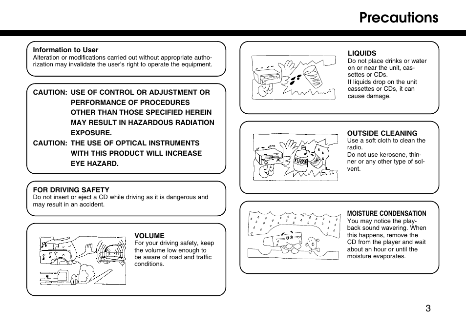 Precautions | HONDA 08A06-3E1-300 User Manual | Page 3 / 18