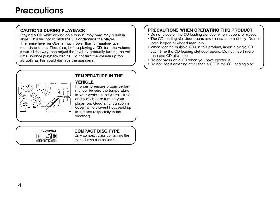 Precautions | HONDA 08A06-3E1-300 User Manual | Page 4 / 18