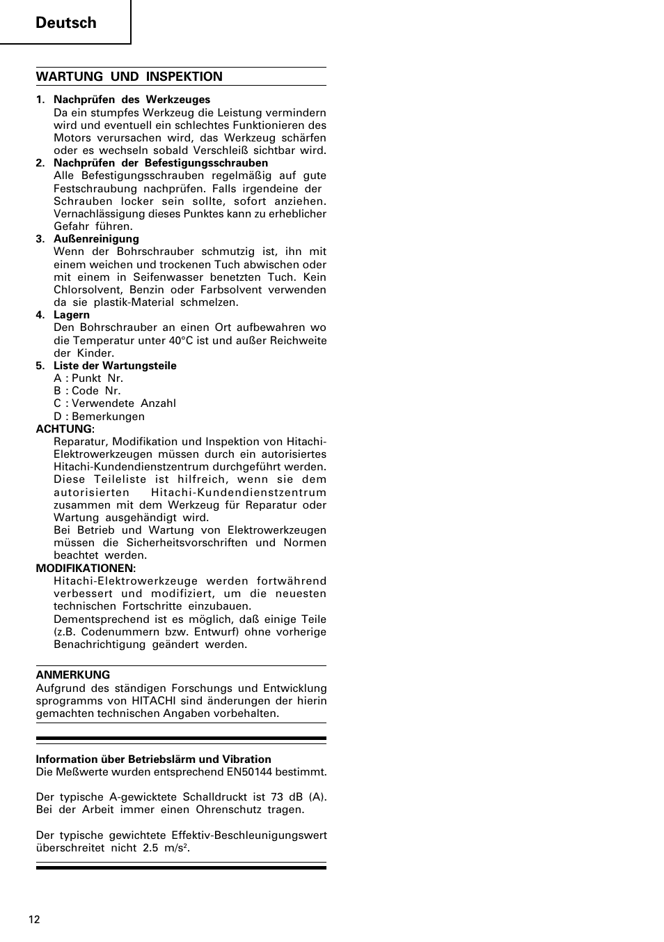 Deutsch | HONDA FDS 9DVA User Manual | Page 13 / 37