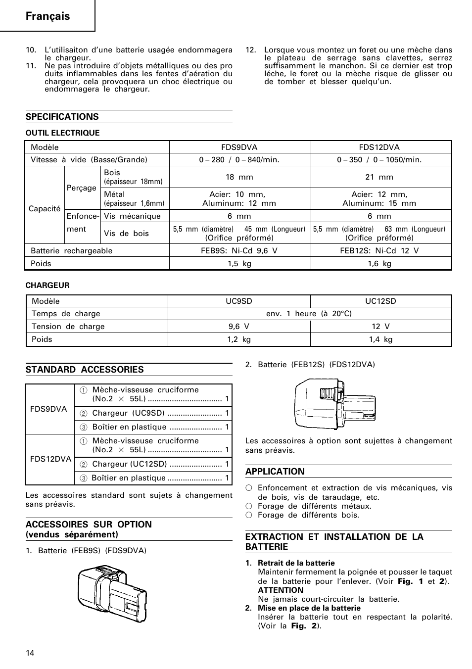 Français | HONDA FDS 9DVA User Manual | Page 15 / 37