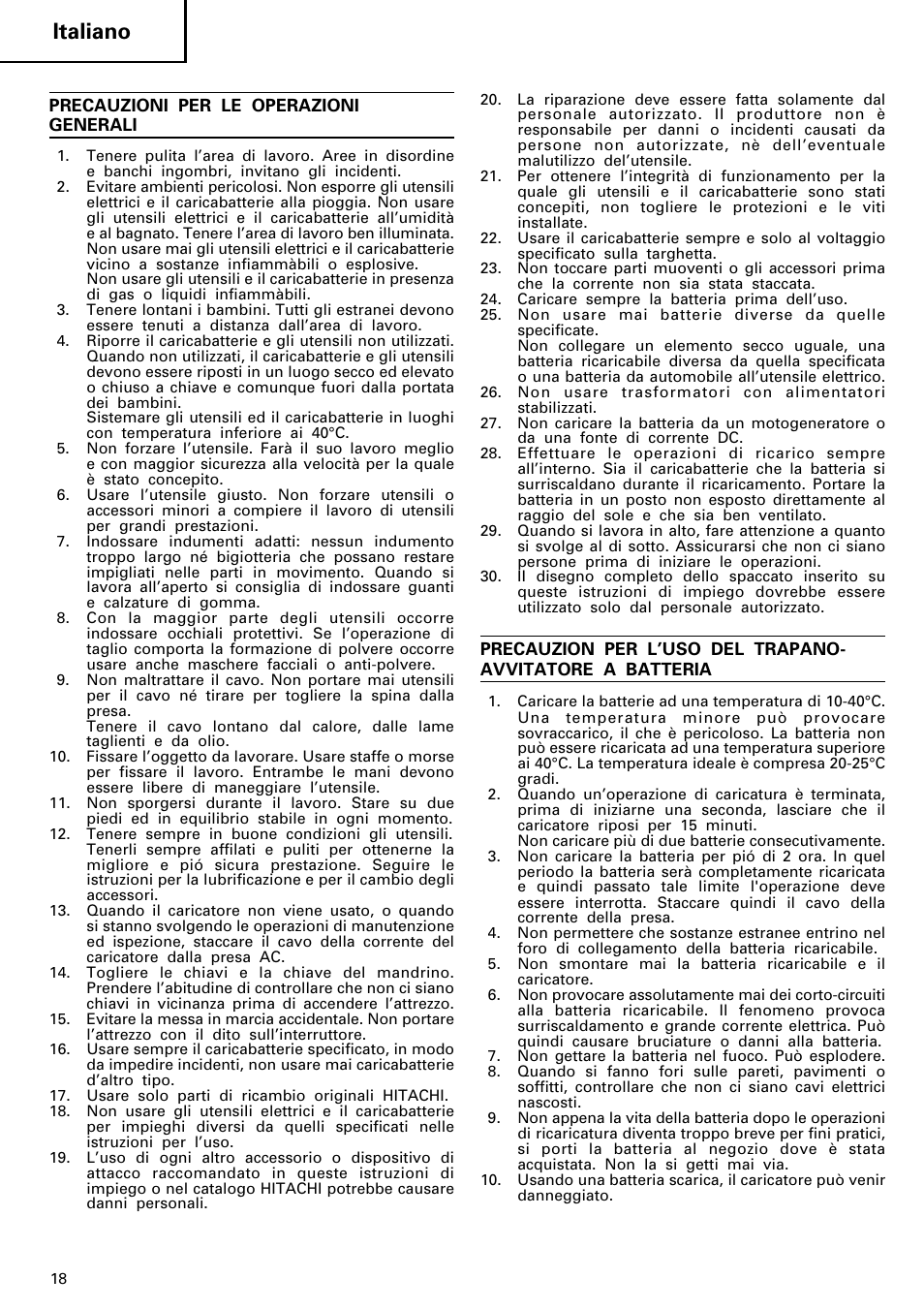Italiano | HONDA FDS 9DVA User Manual | Page 19 / 37
