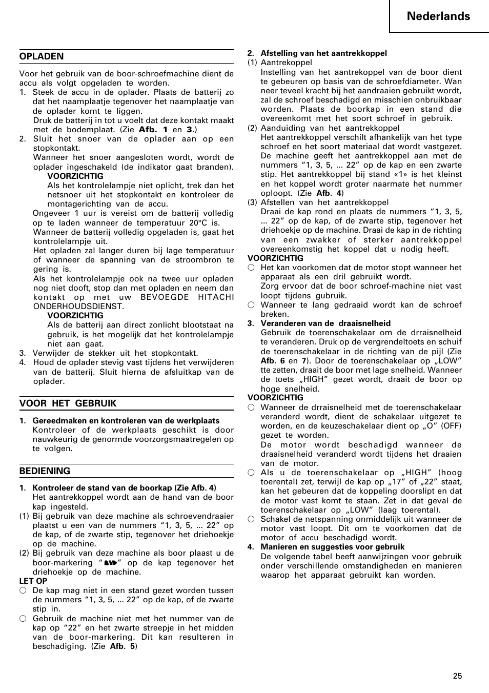 Nederlands | HONDA FDS 9DVA User Manual | Page 26 / 37