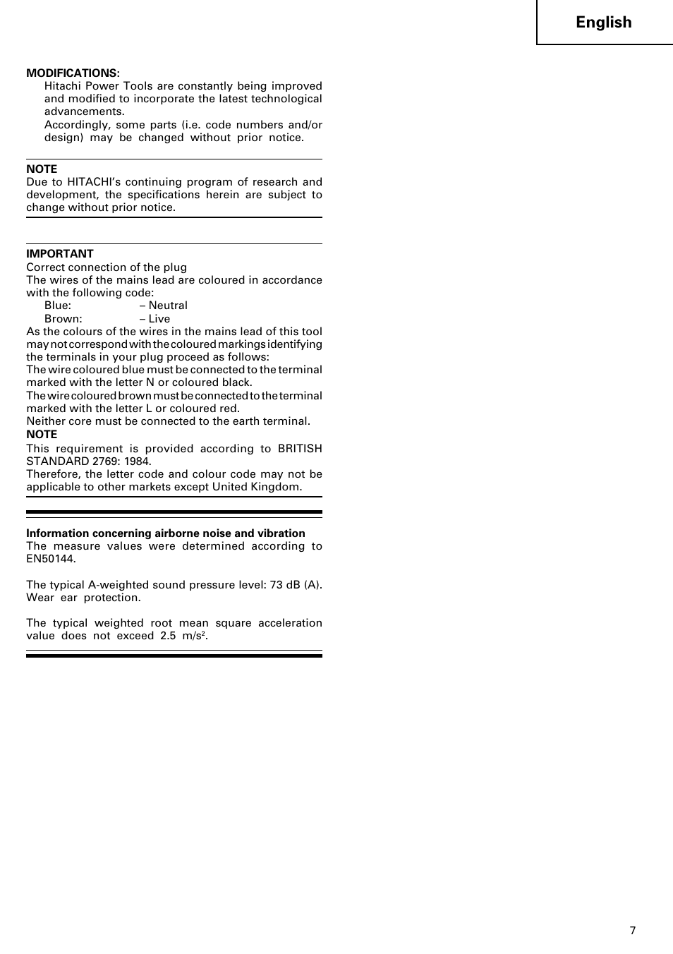 English | HONDA FDS 9DVA User Manual | Page 8 / 37