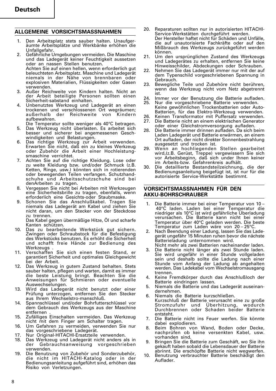 Deutsch | HONDA FDS 9DVA User Manual | Page 9 / 37