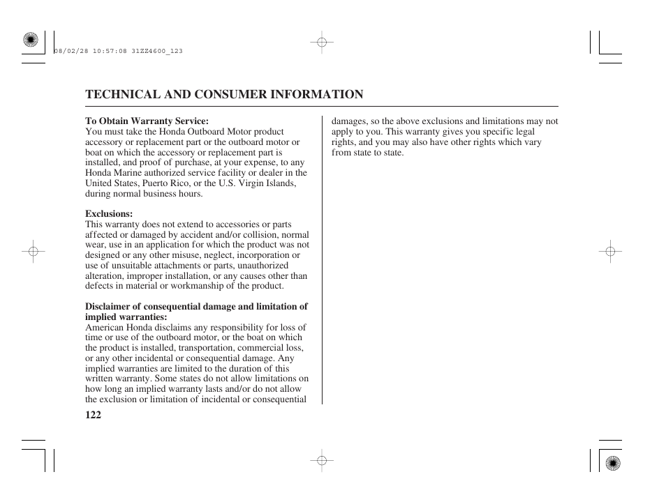 HONDA BF50D User Manual | Page 124 / 135