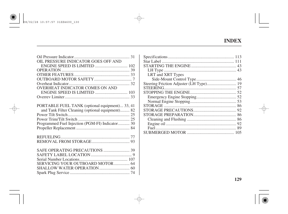 HONDA BF50D User Manual | Page 131 / 135