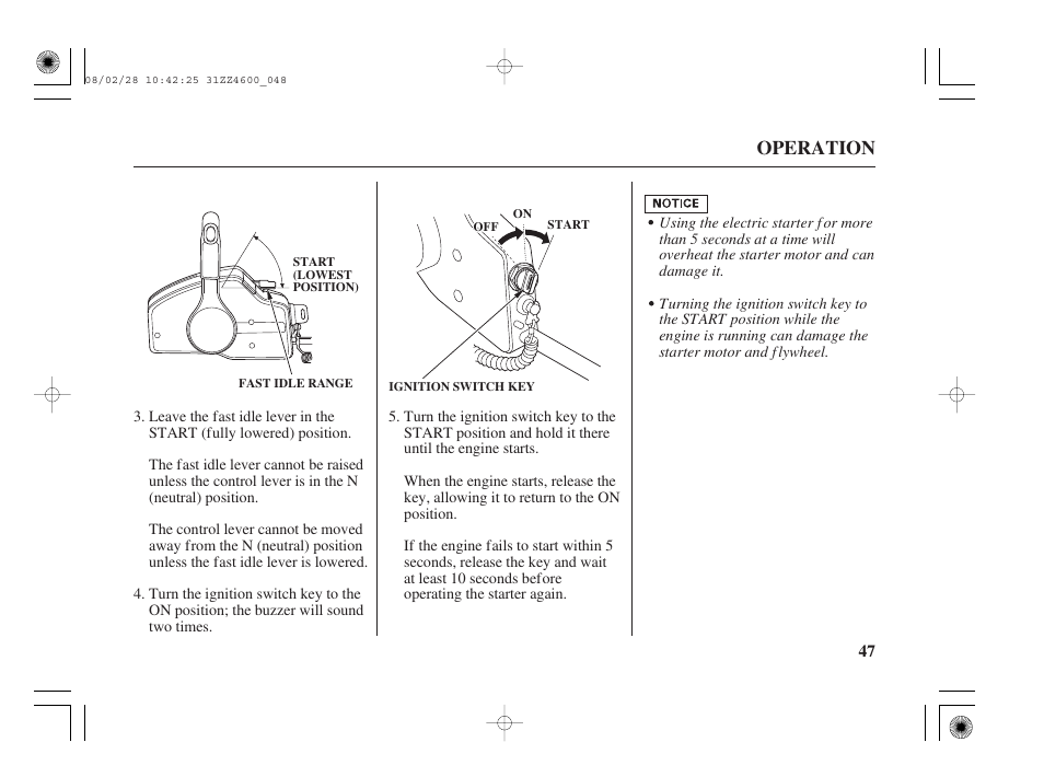 Operation | HONDA BF50D User Manual | Page 49 / 135