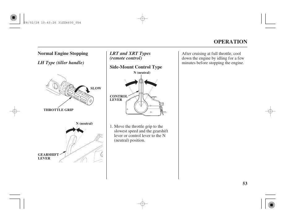 Operation | HONDA BF50D User Manual | Page 55 / 135
