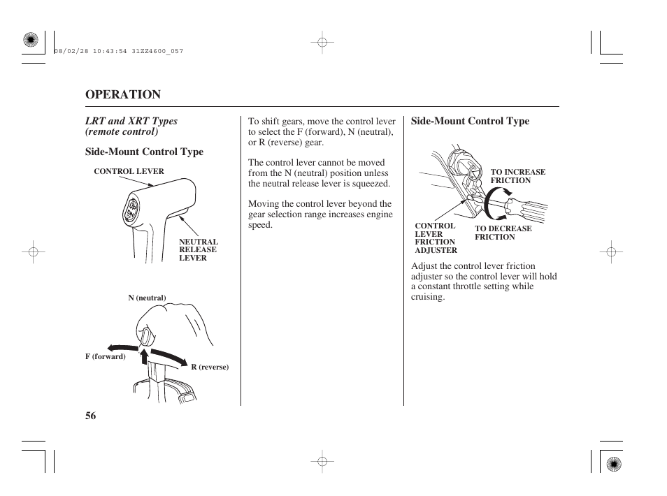 Operation | HONDA BF50D User Manual | Page 58 / 135