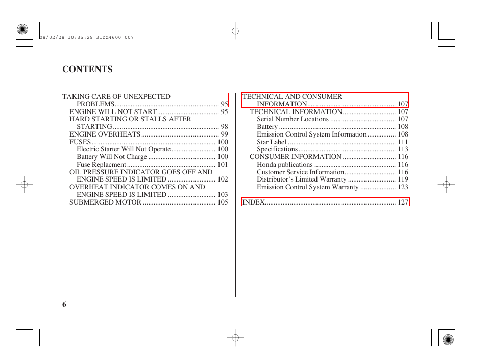 HONDA BF50D User Manual | Page 8 / 135