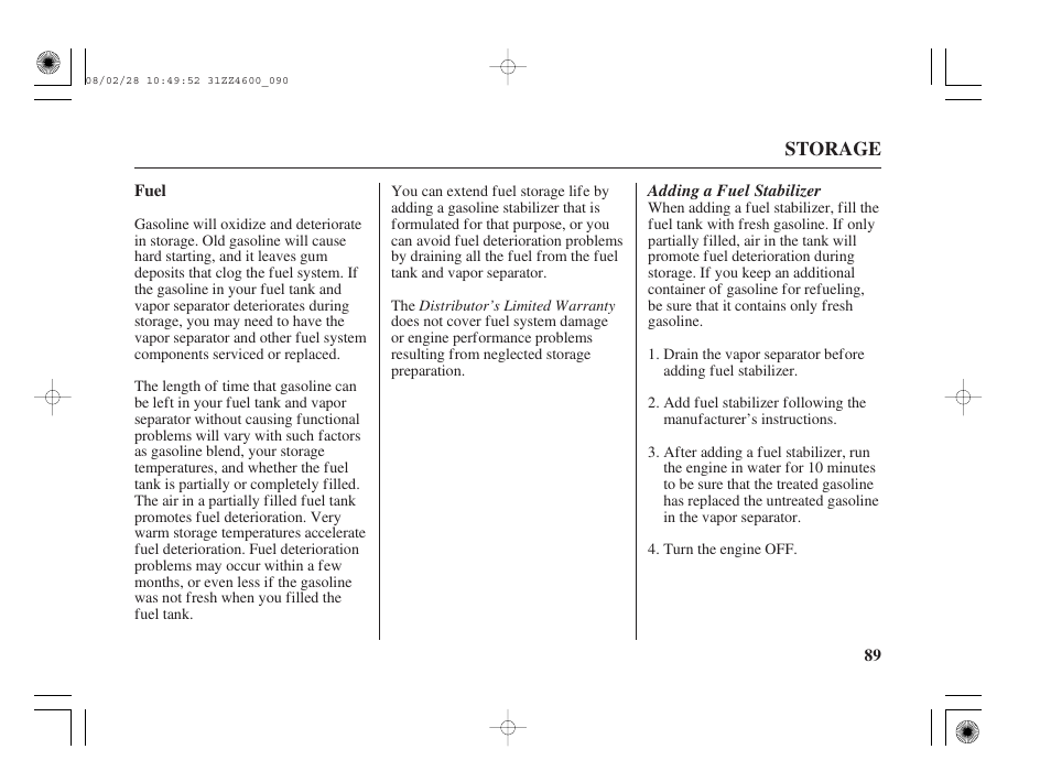 Fuel | HONDA BF50D User Manual | Page 91 / 135