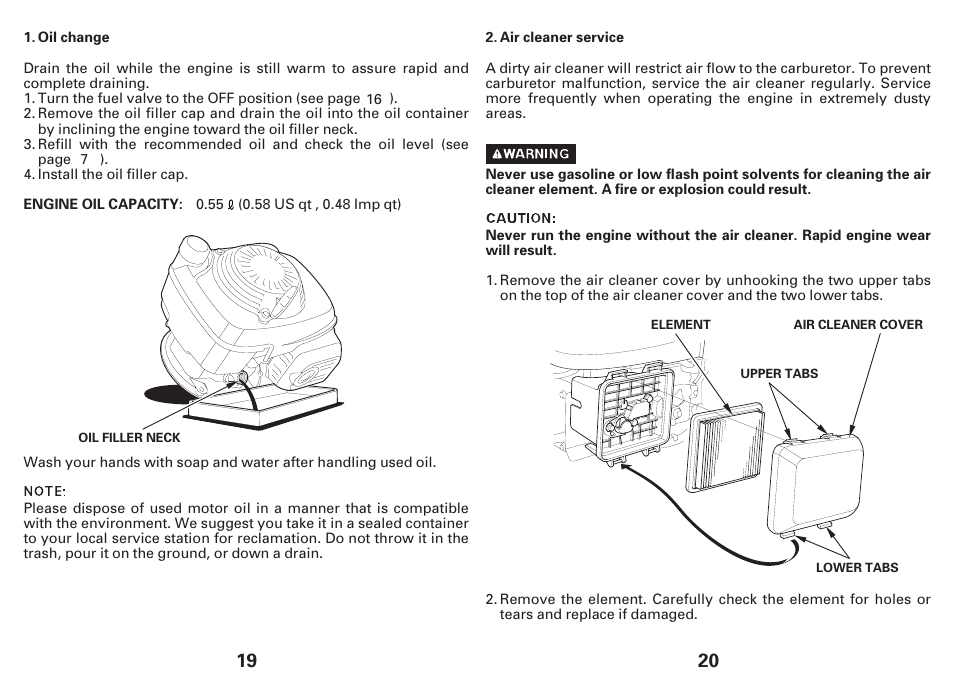 HONDA GCV135E User Manual | Page 10 / 16