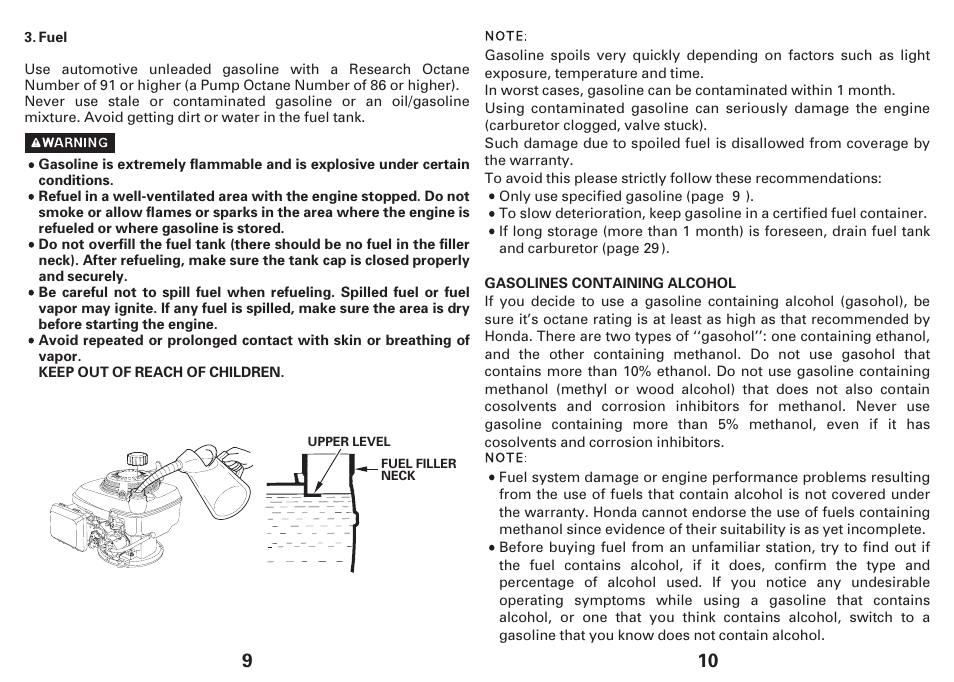 HONDA GCV135E User Manual | Page 5 / 16