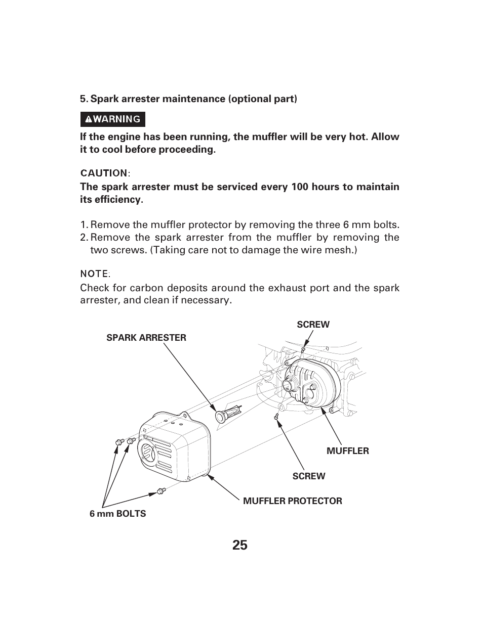 HONDA GCV135GCV160 User Manual | Page 25 / 32