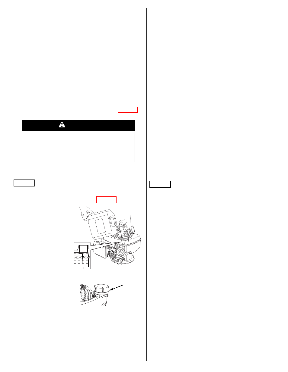 Refueling, Transporting, Storage | Preparing for storage, Cleaning, Cap (p. 13), B warning | HONDA HRX217VKA User Manual | Page 13 / 24