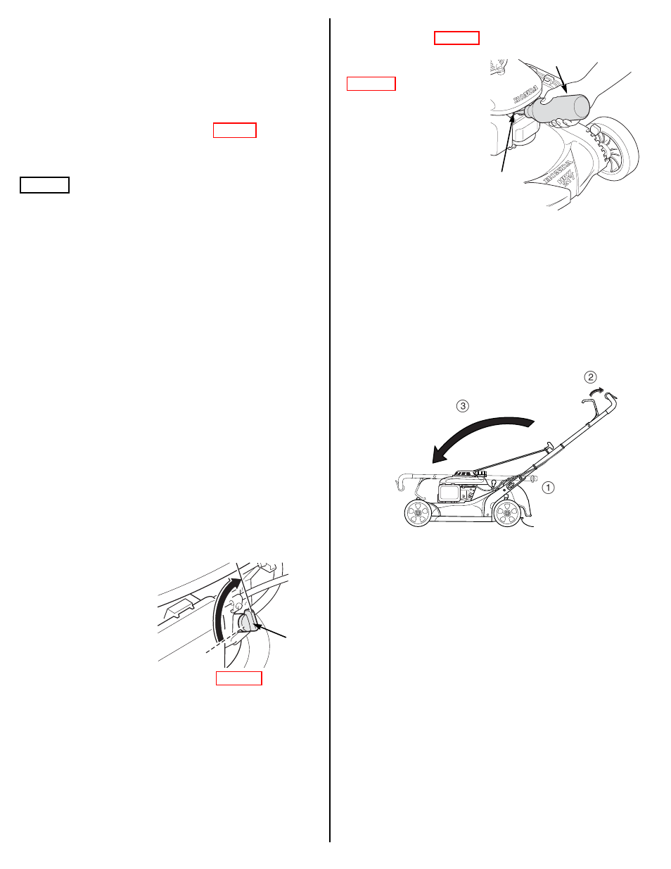 Drying, Fuel, Engine oil | Handlebar folding | HONDA HRX217VKA User Manual | Page 14 / 24