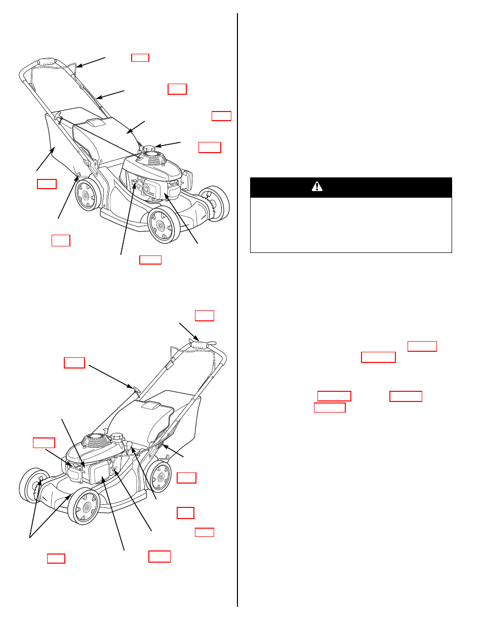 Control locations, Before operation, Is your lawn mower ready to go | Check your mowing area, Control locations before operation, Warning | HONDA HRX217VKA User Manual | Page 4 / 24