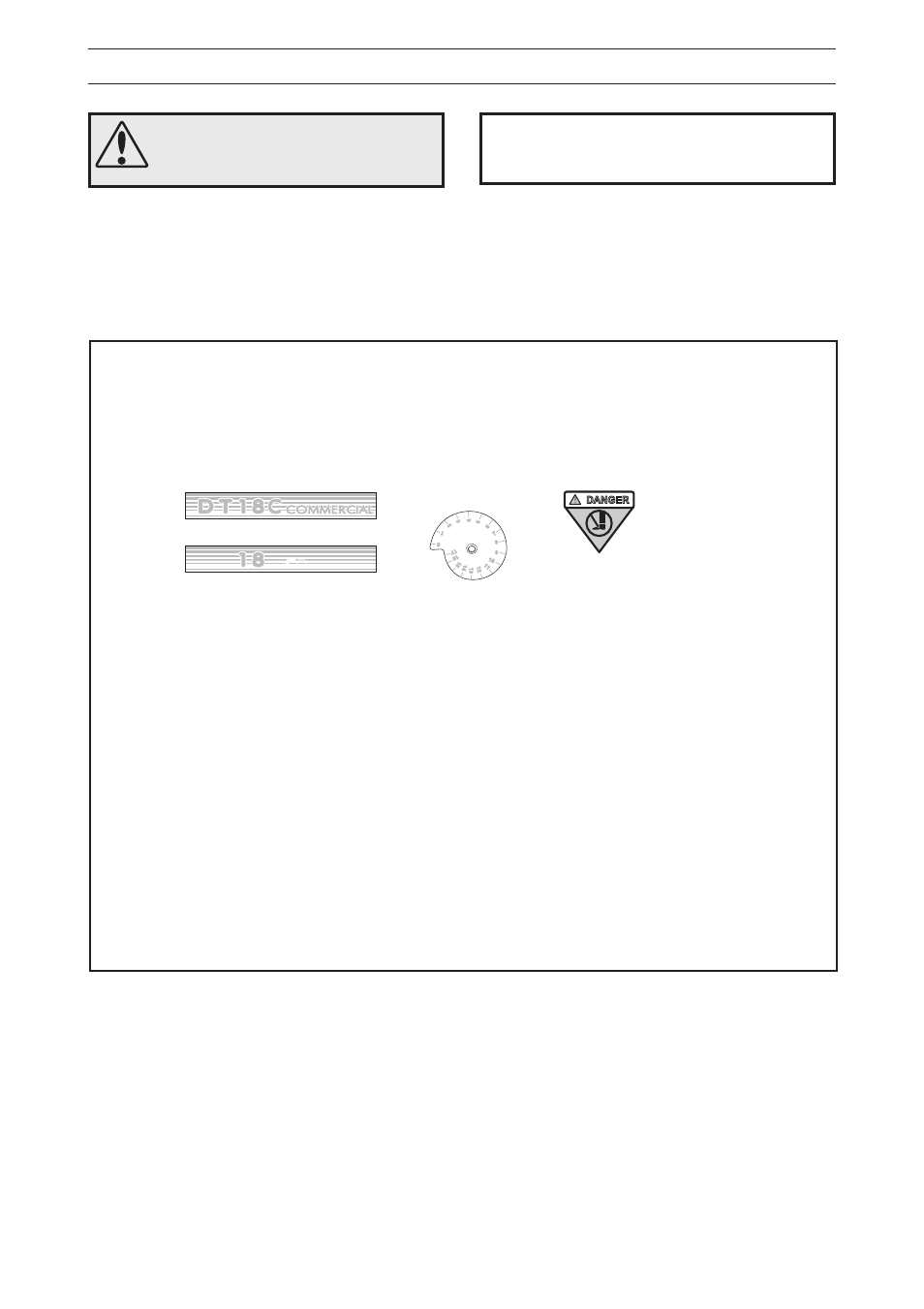 Symbols and decals | HONDA DT18 User Manual | Page 5 / 57