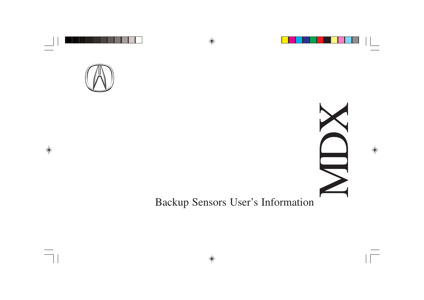 HONDA MDX User Manual | 16 pages