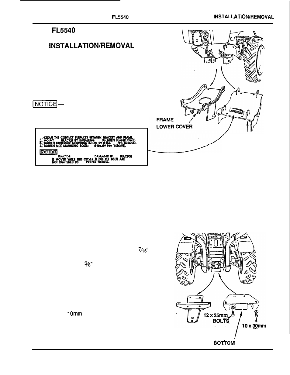 Subframe installation/ removal, Sub-frame, Counterweight | 12mm | HONDA FL5540K0 User Manual | Page 15 / 56