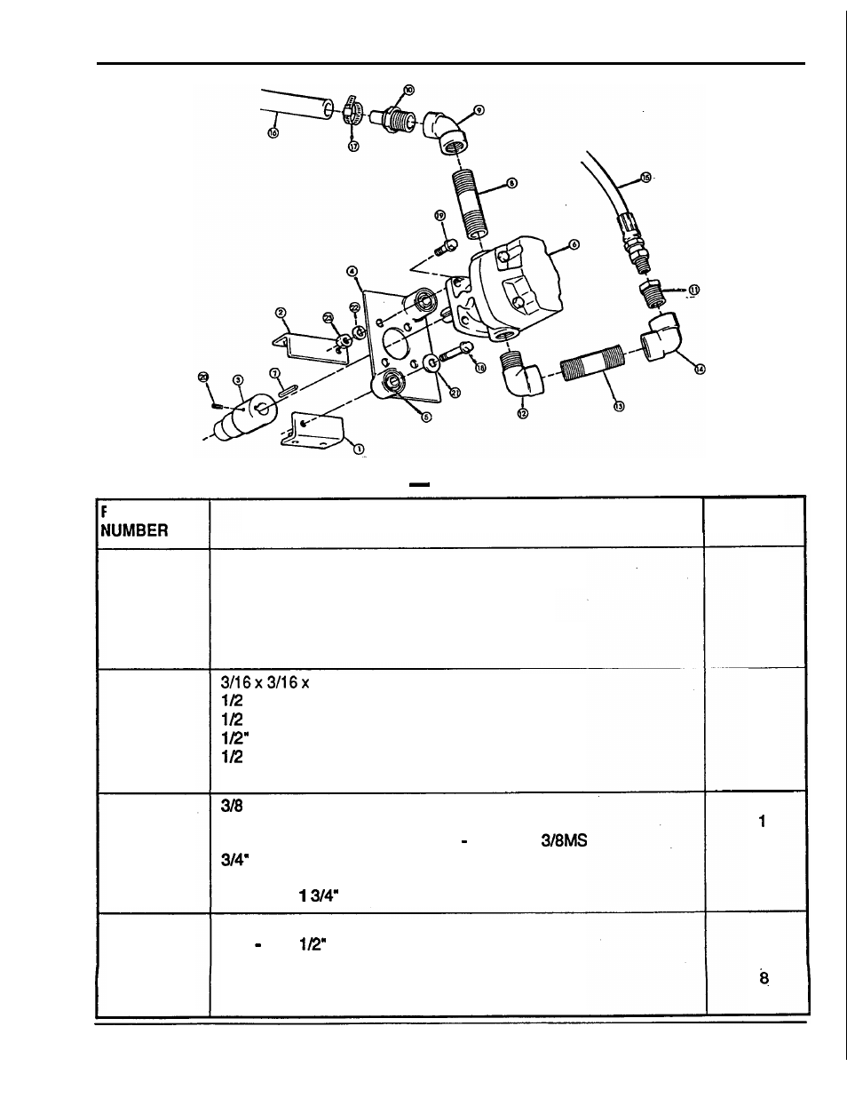 Parts, Repair parts pump assembly | HONDA FL5540K0 User Manual | Page 47 / 56