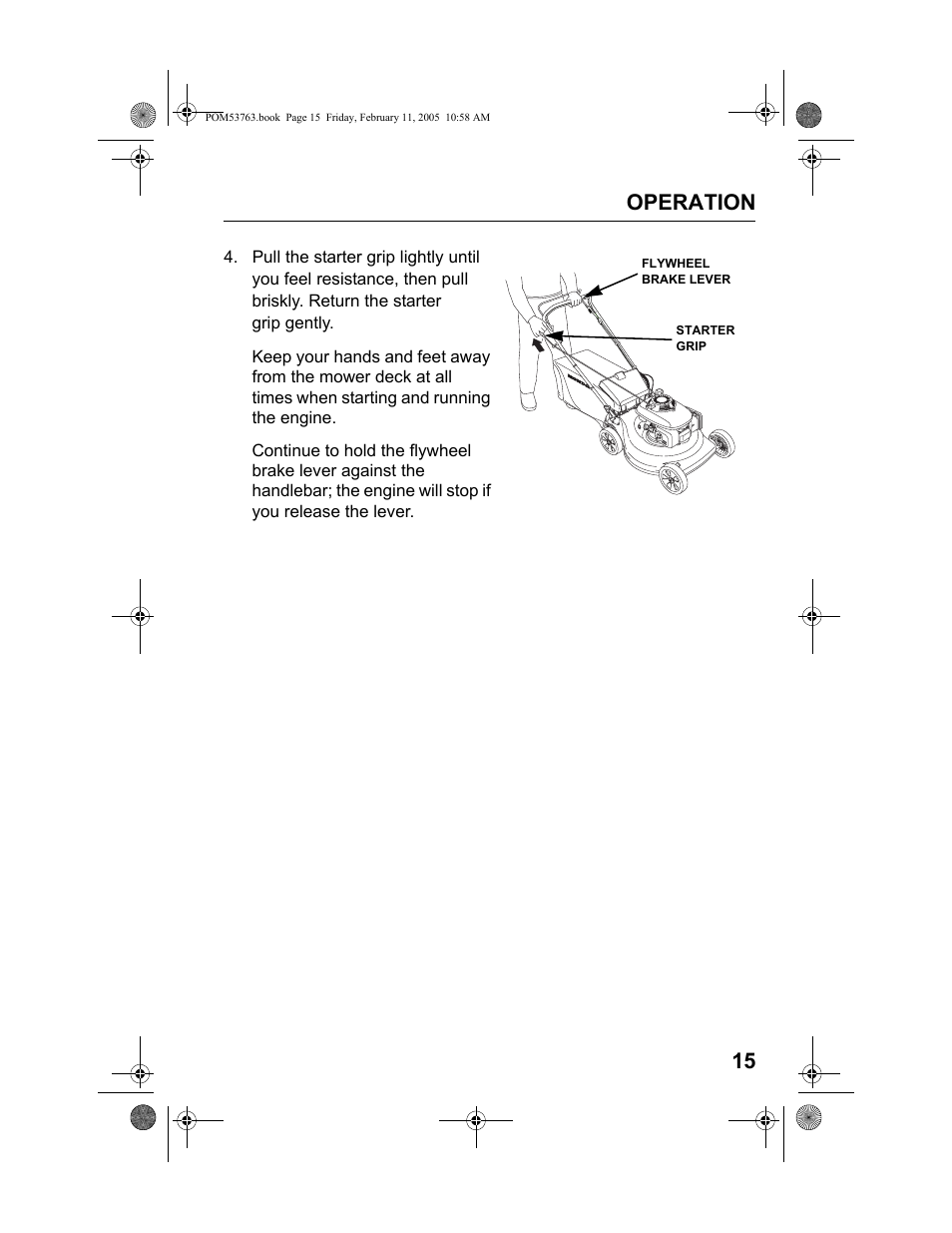 Operation 15 | HONDA HRR216TKA User Manual | Page 17 / 66