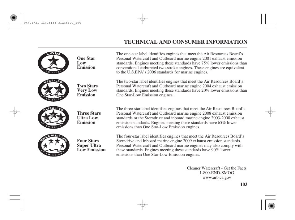 HONDA Outboard Motor BF135A User Manual | Page 105 / 118