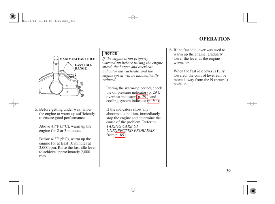 HONDA Outboard Motor BF135A User Manual | Page 41 / 118