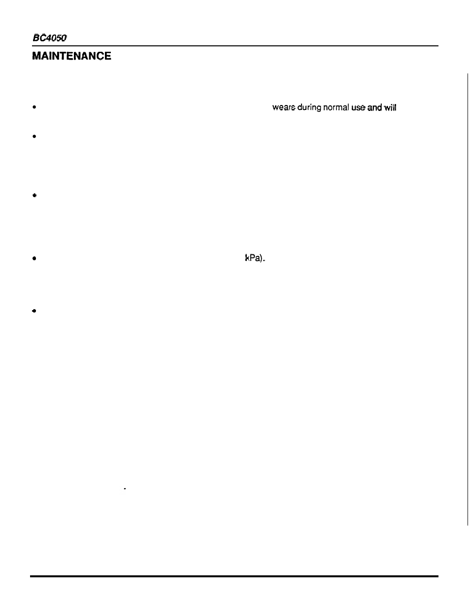 Maintenance, Cover assembly, Tires | Wheels | HONDA BC4050 User Manual | Page 21 / 30