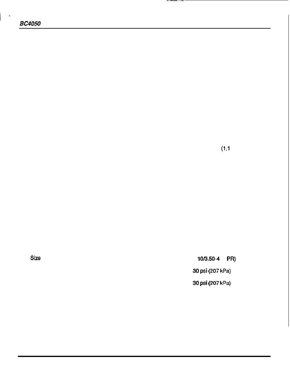 Specifications | HONDA BC4050 User Manual | Page 23 / 30