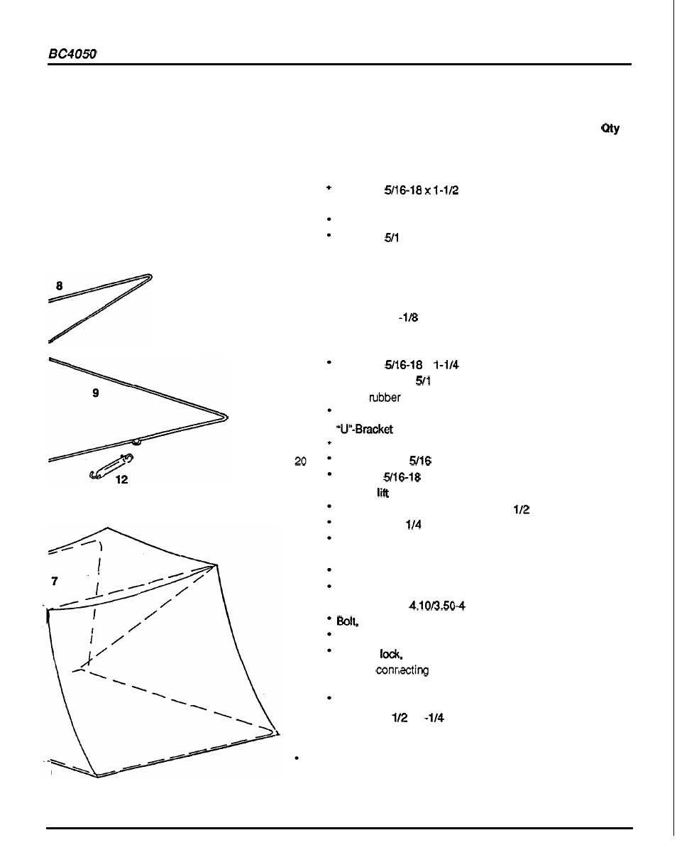 Parts list | HONDA BC4050 User Manual | Page 25 / 30