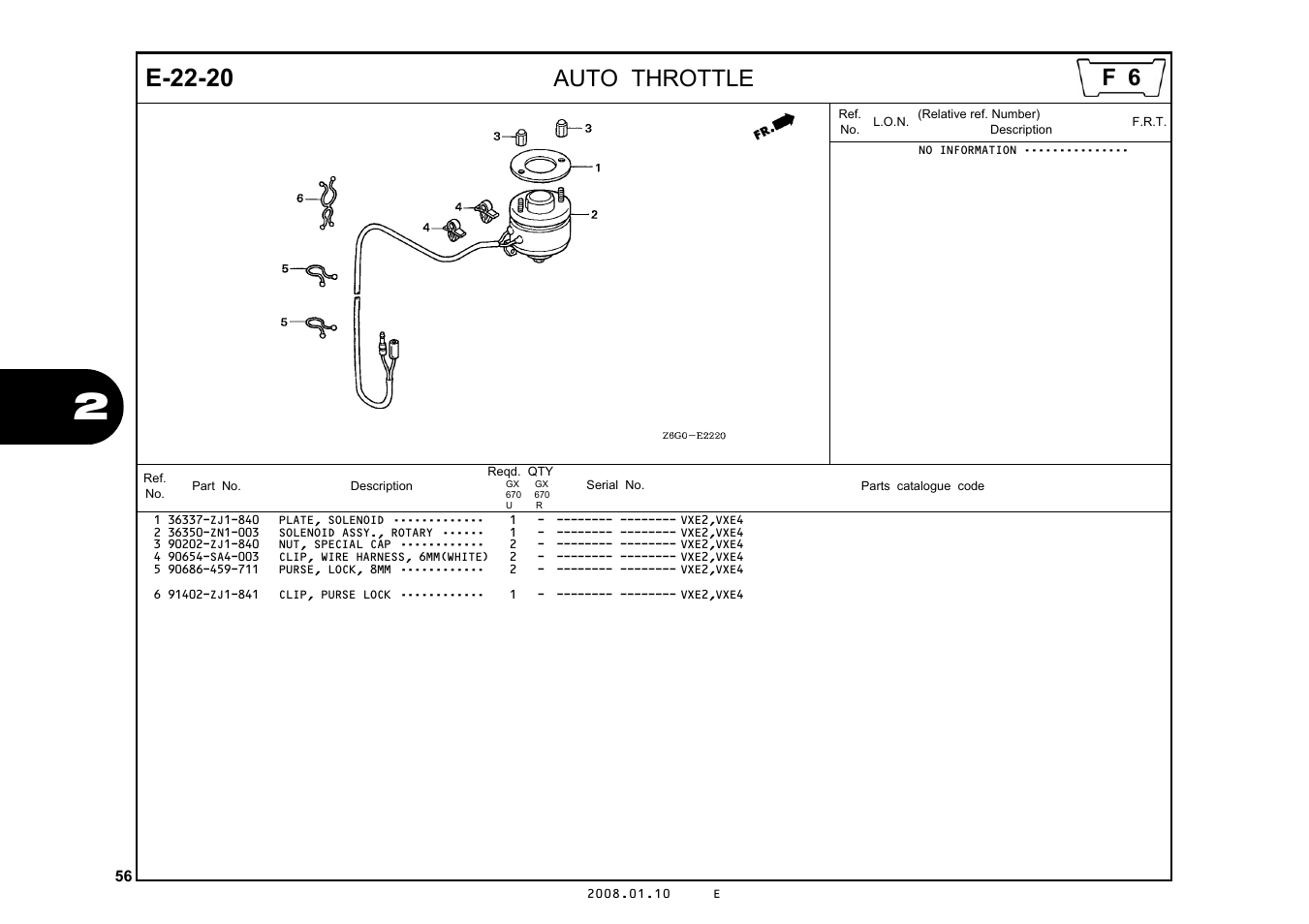 E-22-20, Auto throttle | HONDA GX670R User Manual | Page 59 / 97