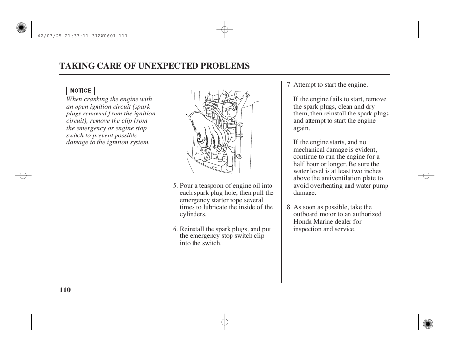 HONDA Outboard Motor BF75A User Manual | Page 112 / 130