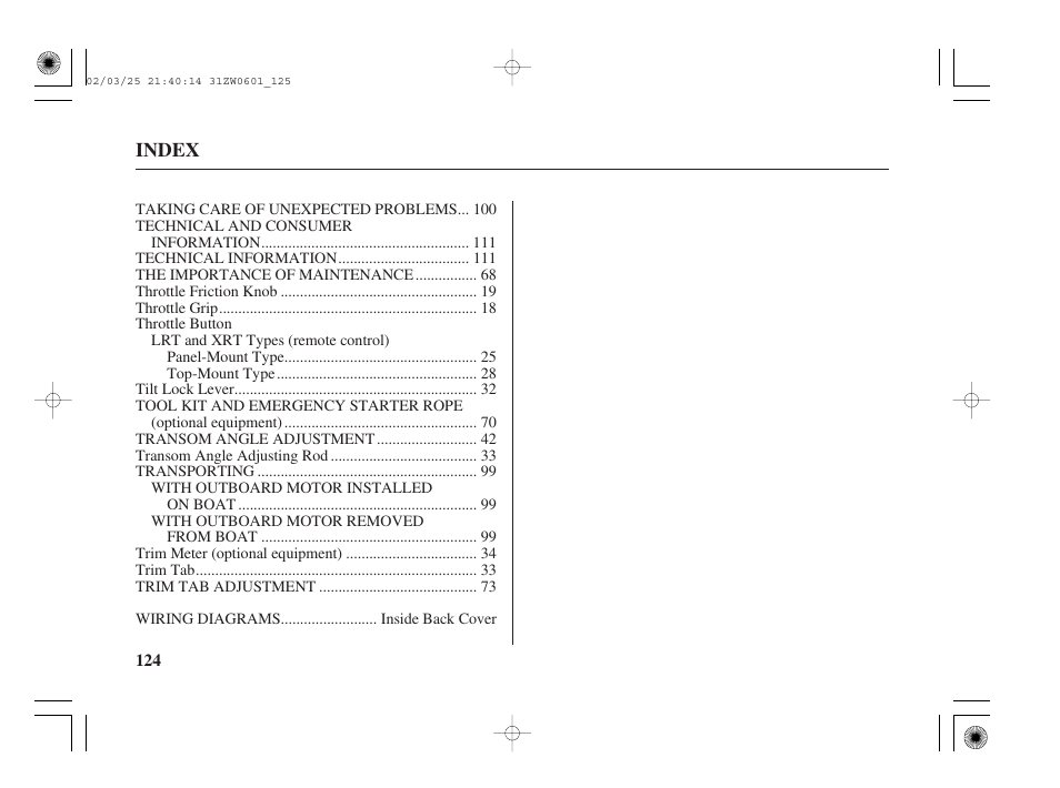 HONDA Outboard Motor BF75A User Manual | Page 129 / 130