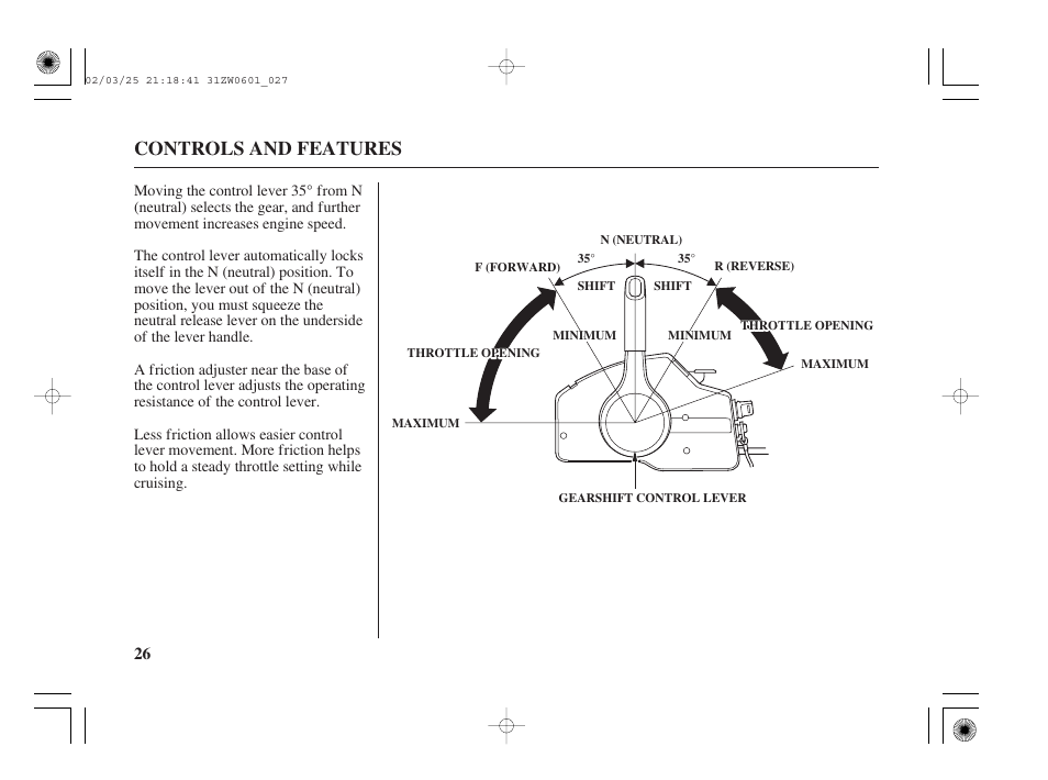 Controls and features | HONDA Outboard Motor BF75A User Manual | Page 28 / 130