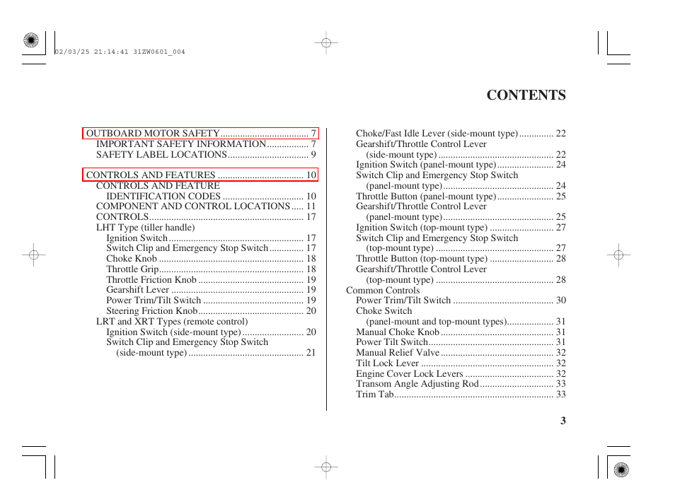 HONDA Outboard Motor BF75A User Manual | Page 5 / 130