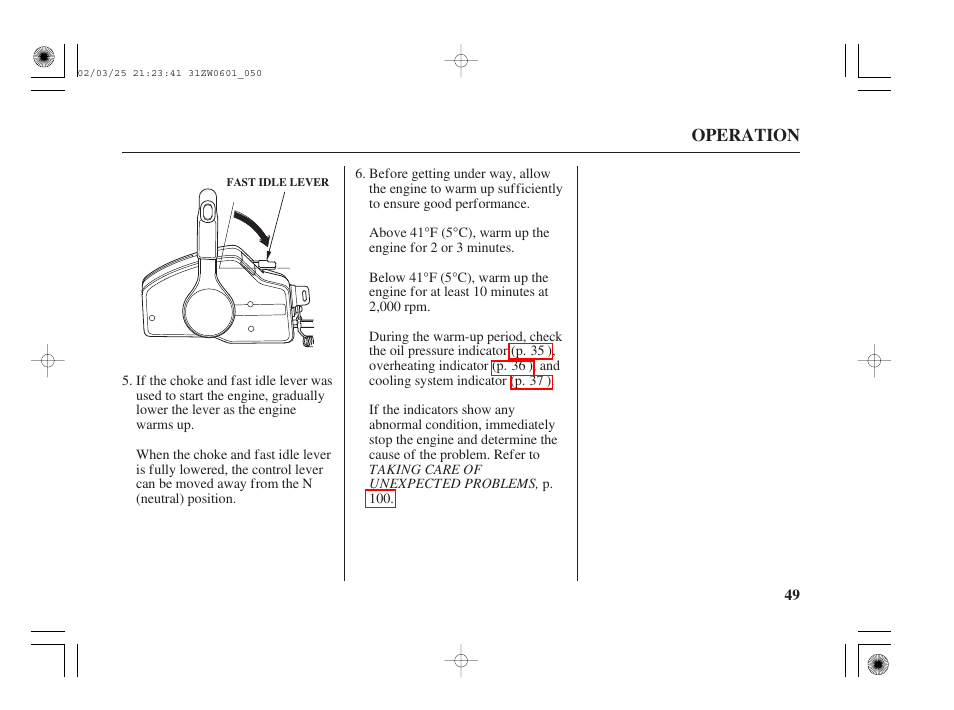 HONDA Outboard Motor BF75A User Manual | Page 51 / 130