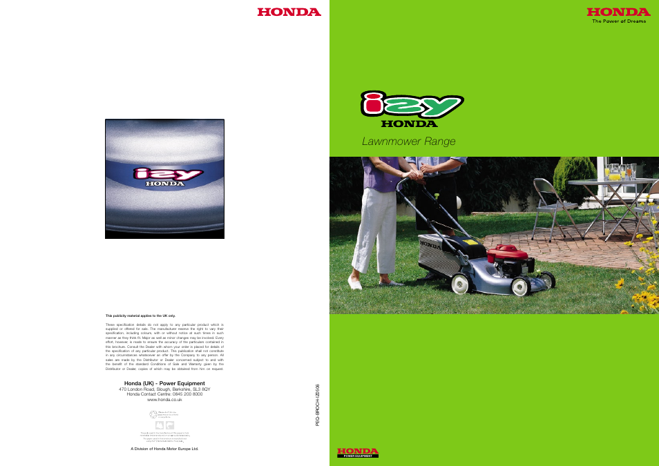 HONDA Lawnmower User Manual | 4 pages