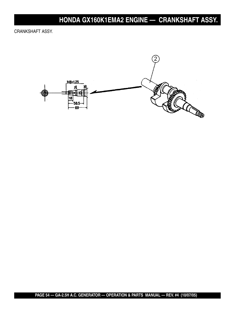 HONDA GA-2.5H User Manual | Page 54 / 80