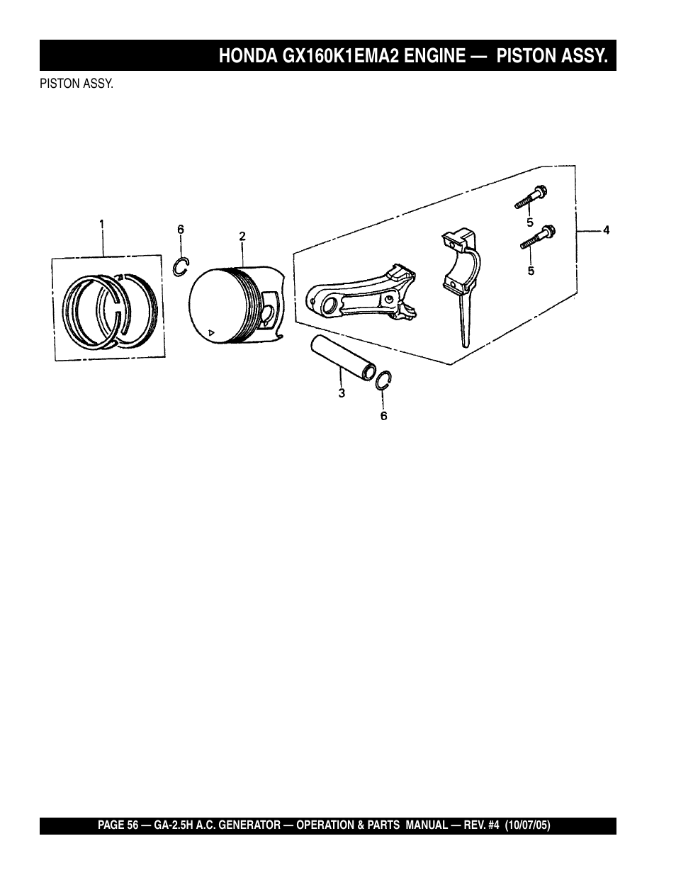 HONDA GA-2.5H User Manual | Page 56 / 80