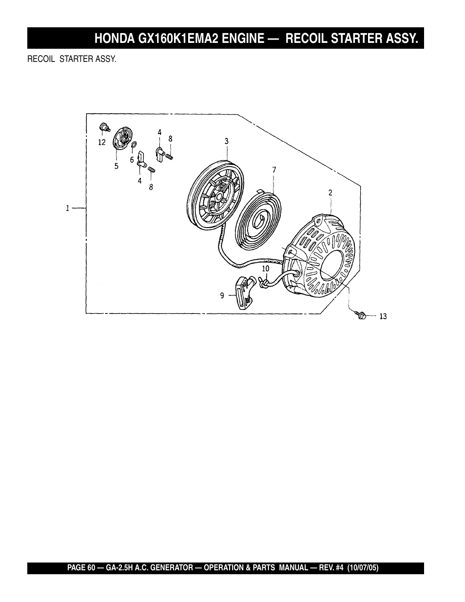HONDA GA-2.5H User Manual | Page 60 / 80