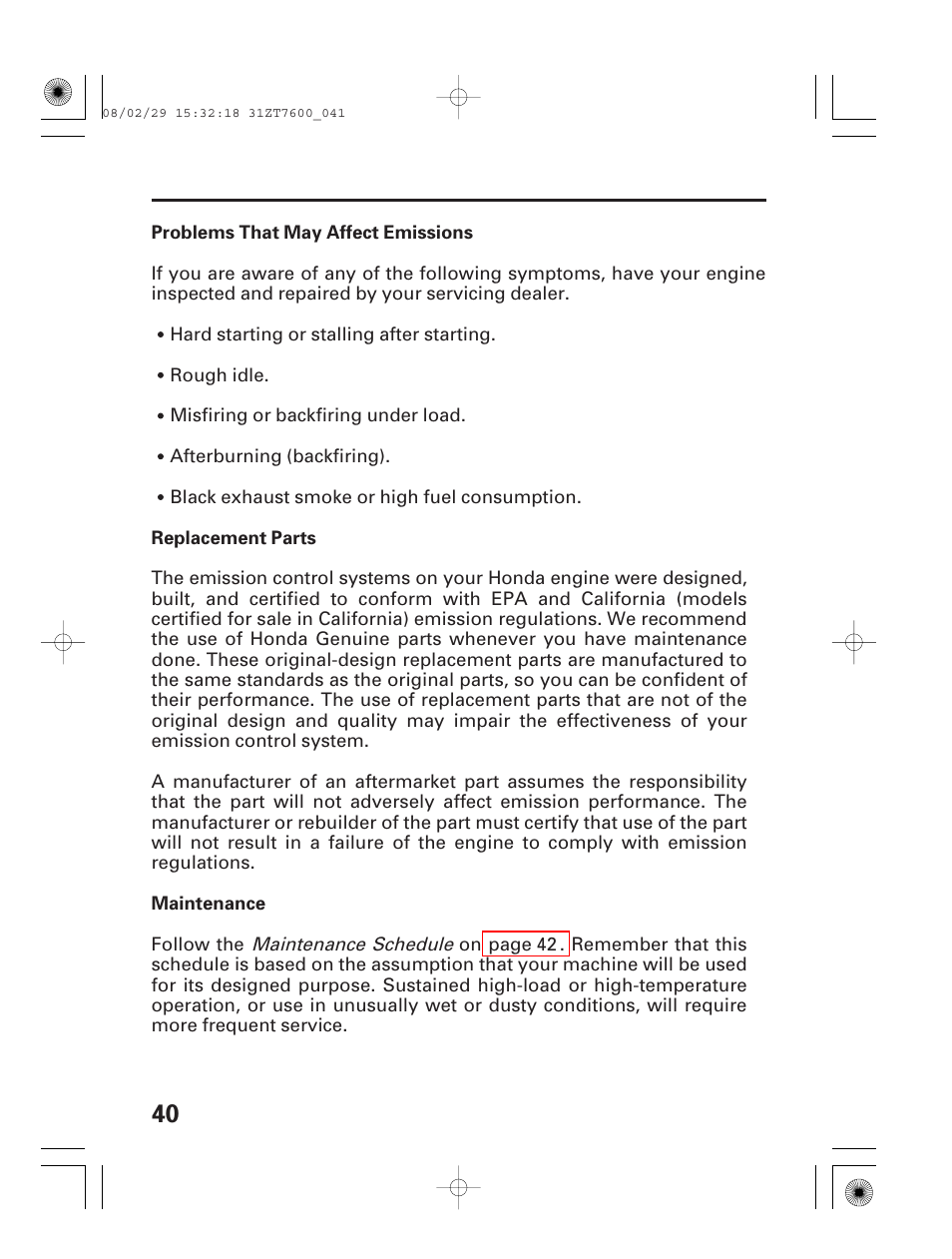 HONDA EU3000is User Manual | Page 42 / 71