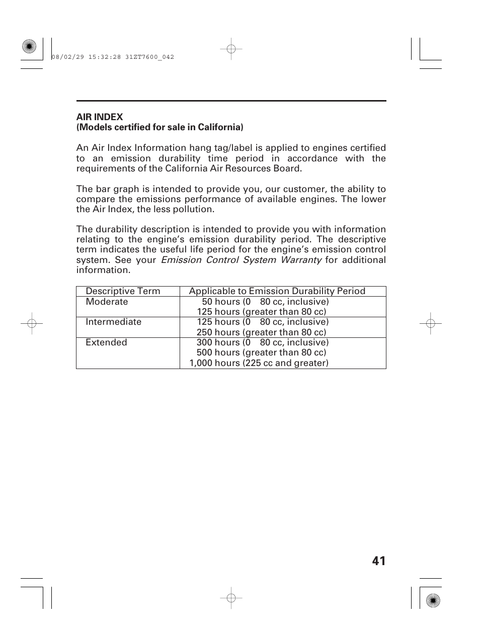 Air index | HONDA EU3000is User Manual | Page 43 / 71