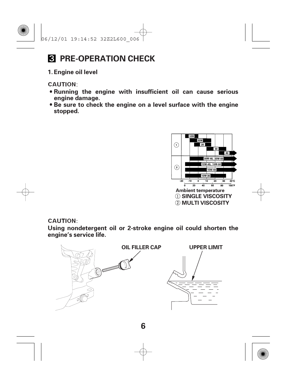 6pre-operation check | HONDA GC160E User Manual | Page 6 / 32