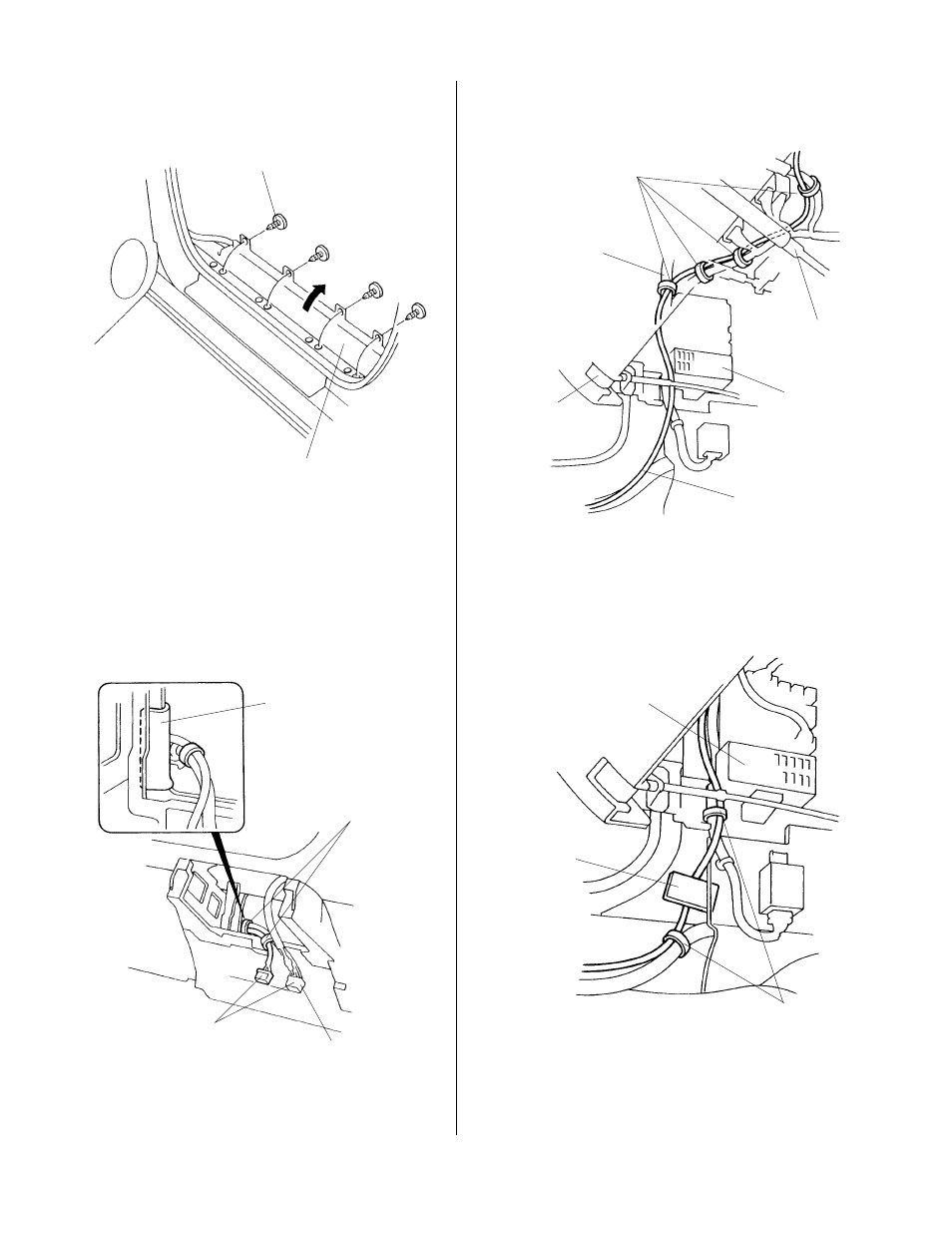 Routing the bus cable | HONDA CD Changer User Manual | Page 4 / 10