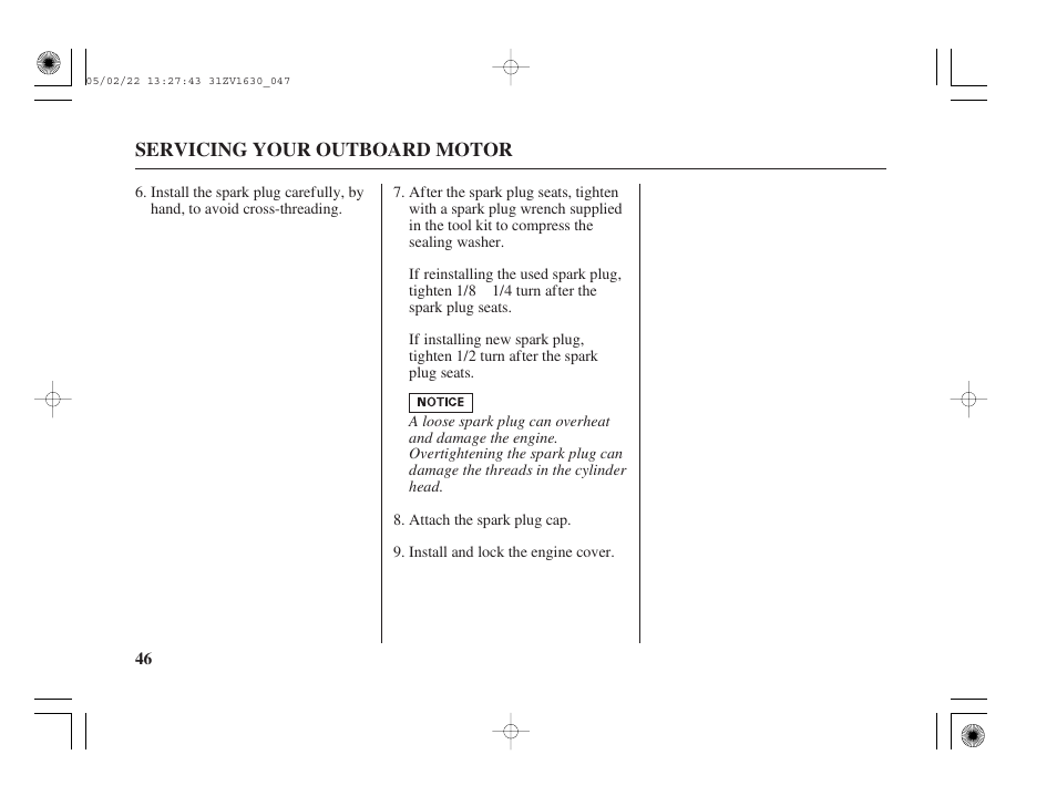 HONDA Outboard Motor BF5A User Manual | Page 48 / 93