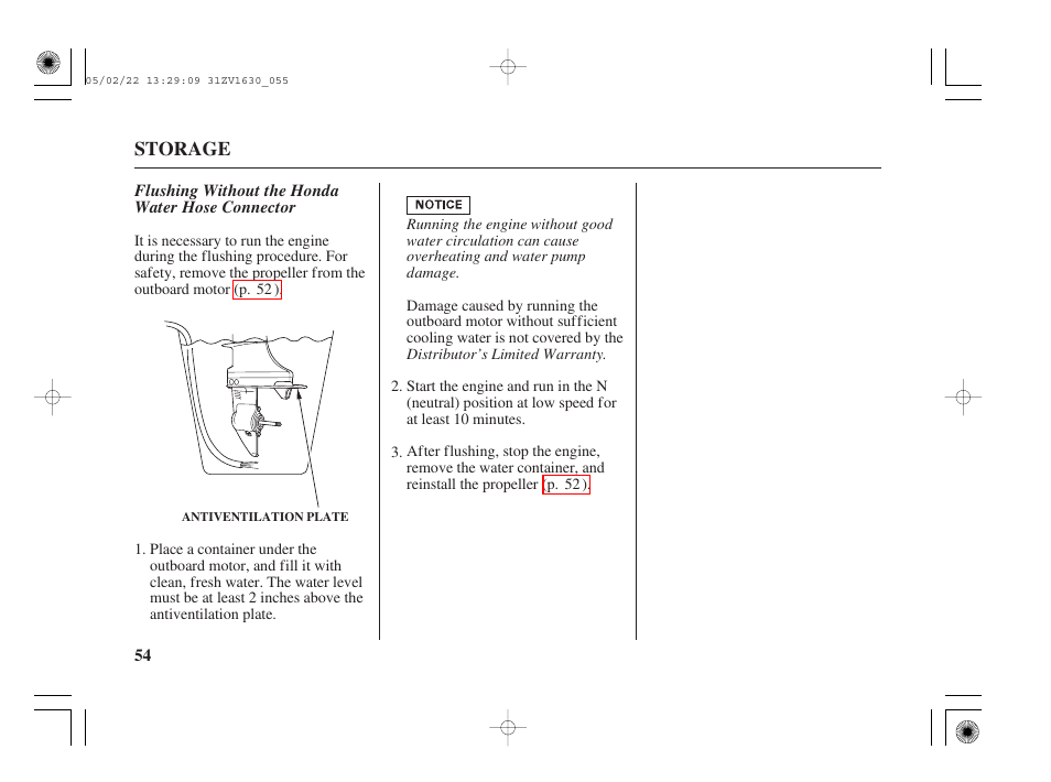 HONDA Outboard Motor BF5A User Manual | Page 56 / 93