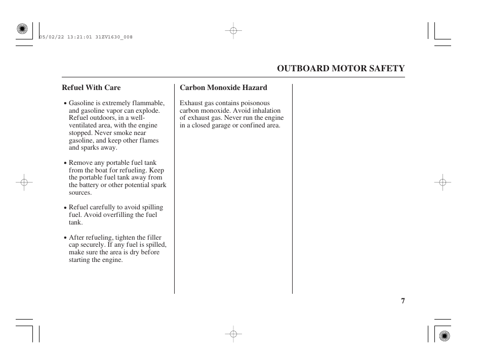 HONDA Outboard Motor BF5A User Manual | Page 9 / 93