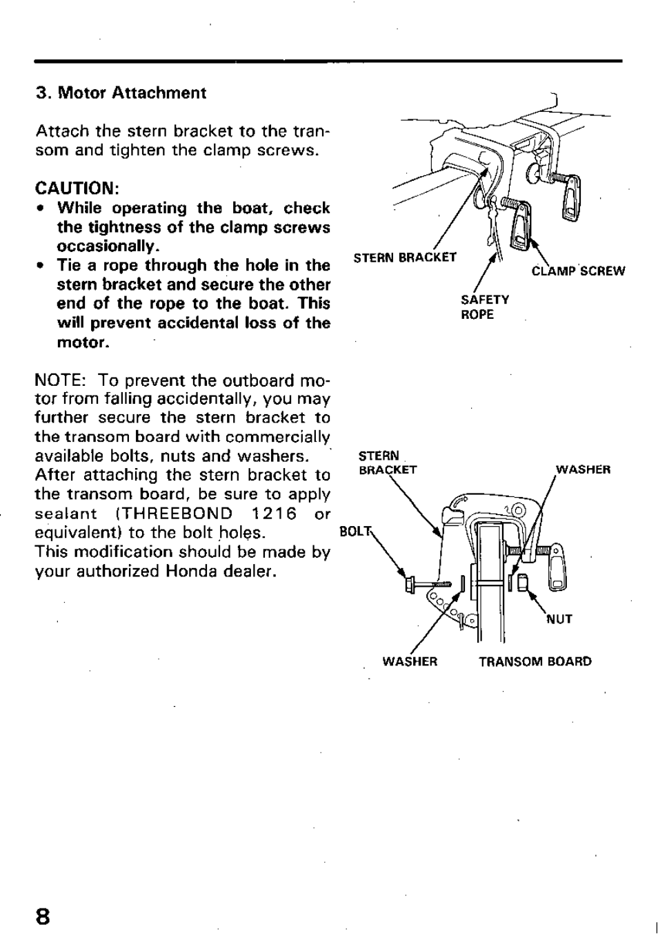 HONDA Outboard Motor BF15A User Manual | Page 10 / 81